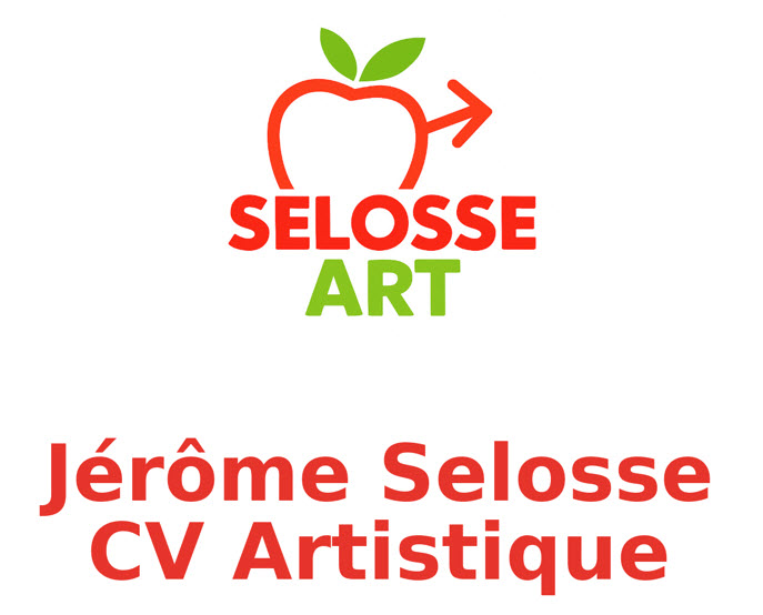 Couverture du CV artistique de Jérôme Selosse — logo Selosse Art — artiste peintre et dessinateur à Bruxelles.