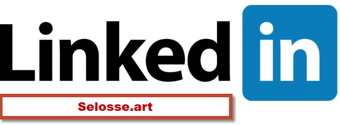 Logo LinkedIn avec mention « Selosse.art » — profil de Jérôme Selosse, artiste peintre expressionniste à Bruxelles.