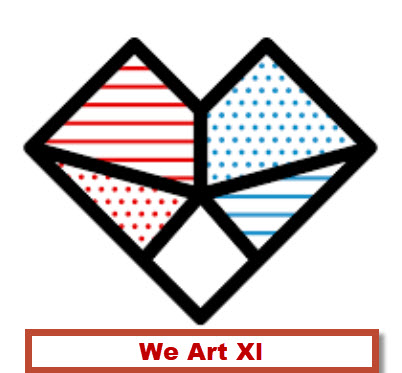 Logo We Art XL — Parcours d’artistes ixellois 2025 à Ixelles (Bruxelles).