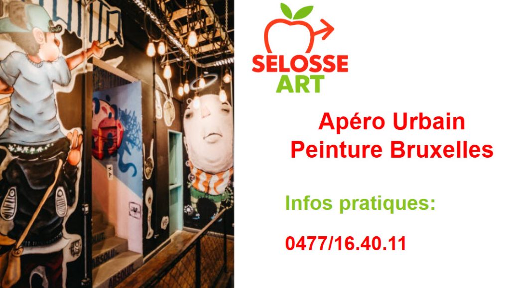 Apéro peinture urbain dans une ambiance graffiti et street-art à Bruxelles