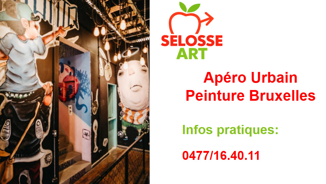 Apéro peinture urbain insolite à Ixelles Bruxelles