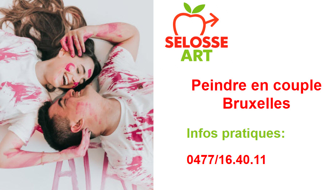 Atelier peinture en couple romantique à Bruxelles