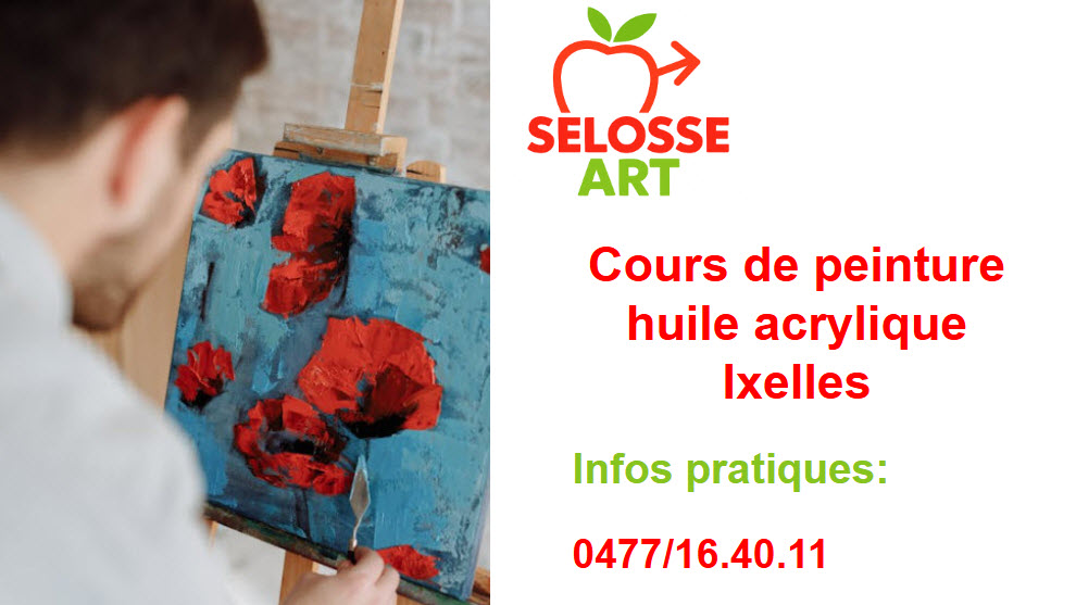 Atelier peinture huile et acrylique Ixelles