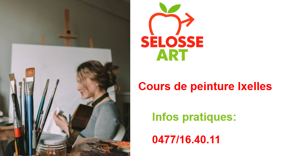 Cours de peinture à Ixelles avec l'artiste Jérôme Selosse