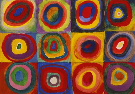 Cercles concentriques colorés : Harmonie Modulaire