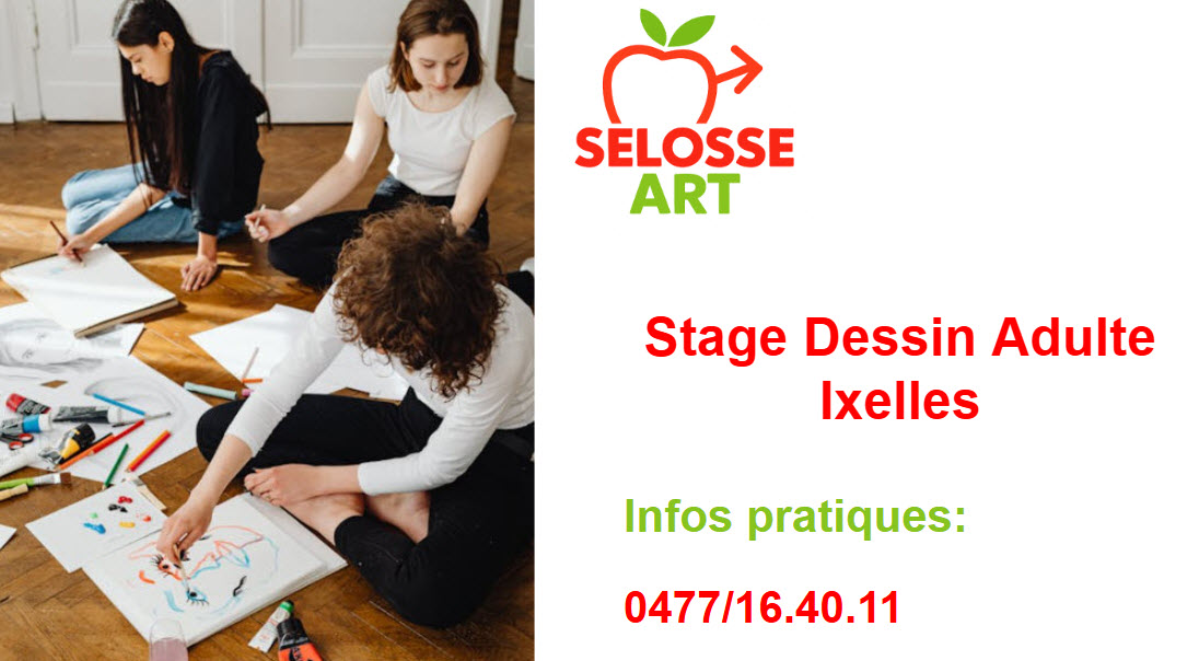 Stage de dessin intensif pour adulte à Ixelles Bruxelles