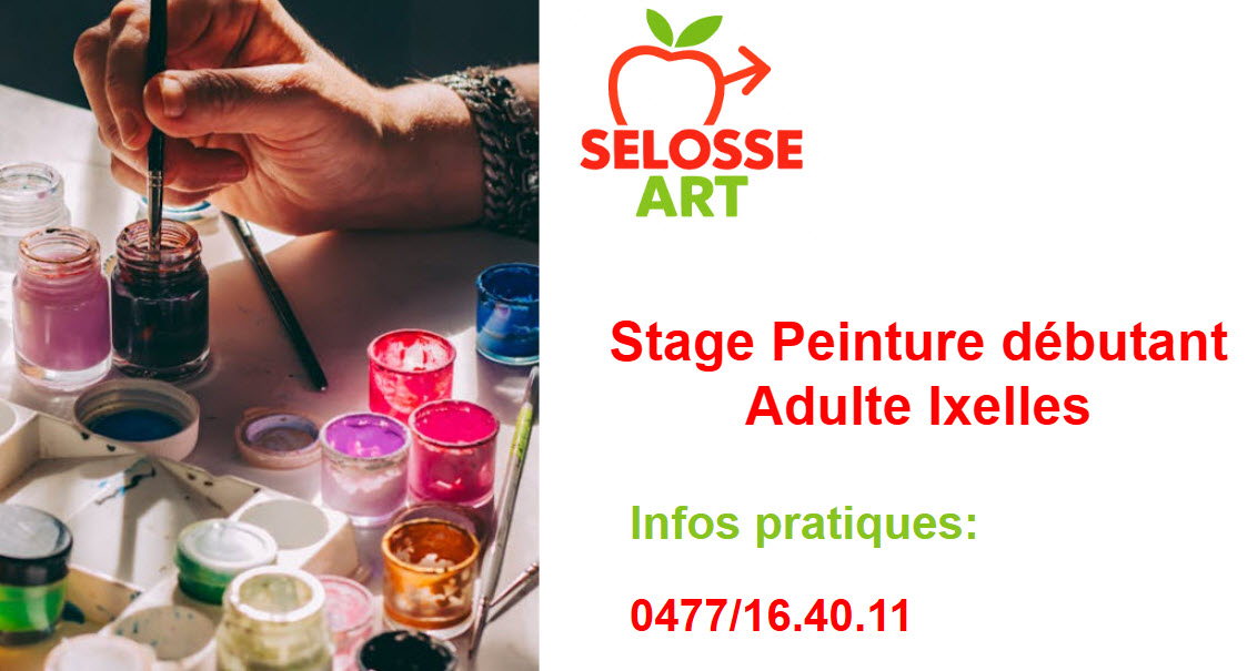 Stage d'initiation peinture pour adulte à Ixelles