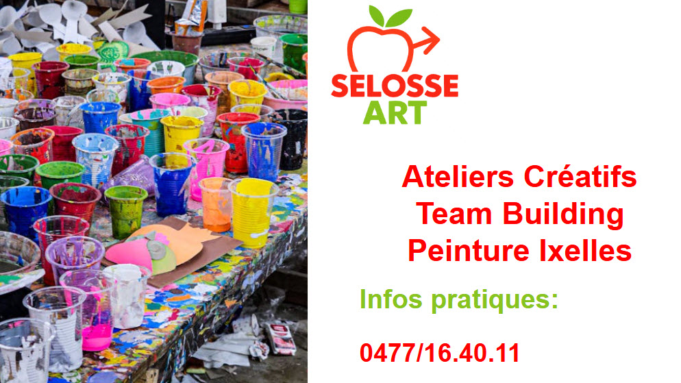 Team building peinture créatif pour entreprises à Ixelles Bruxelles
