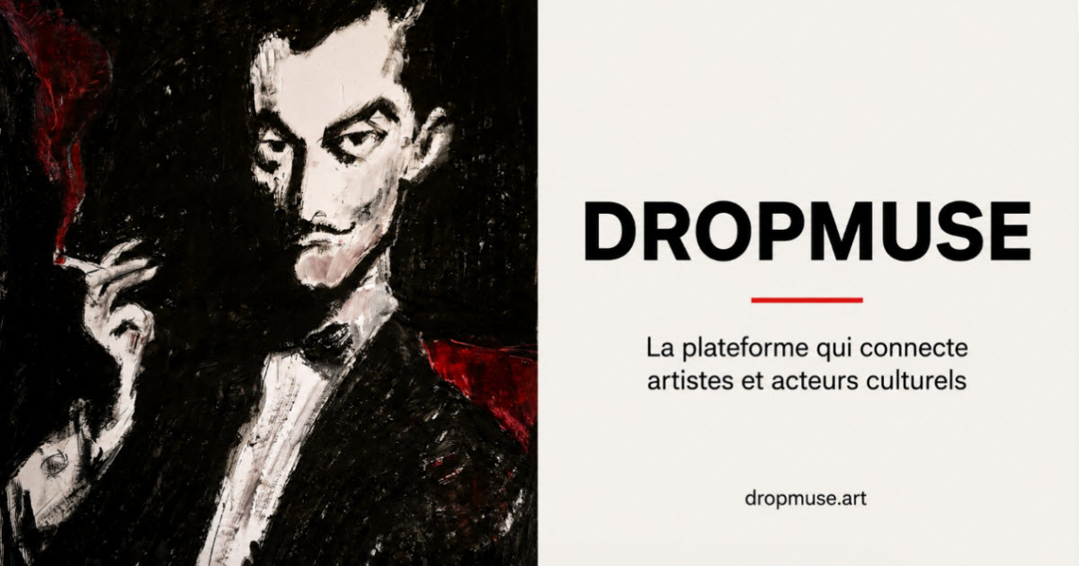 Présentation de la collaboration Dropmuse & Jérôme Selosse - Œuvre Élégance Sombre