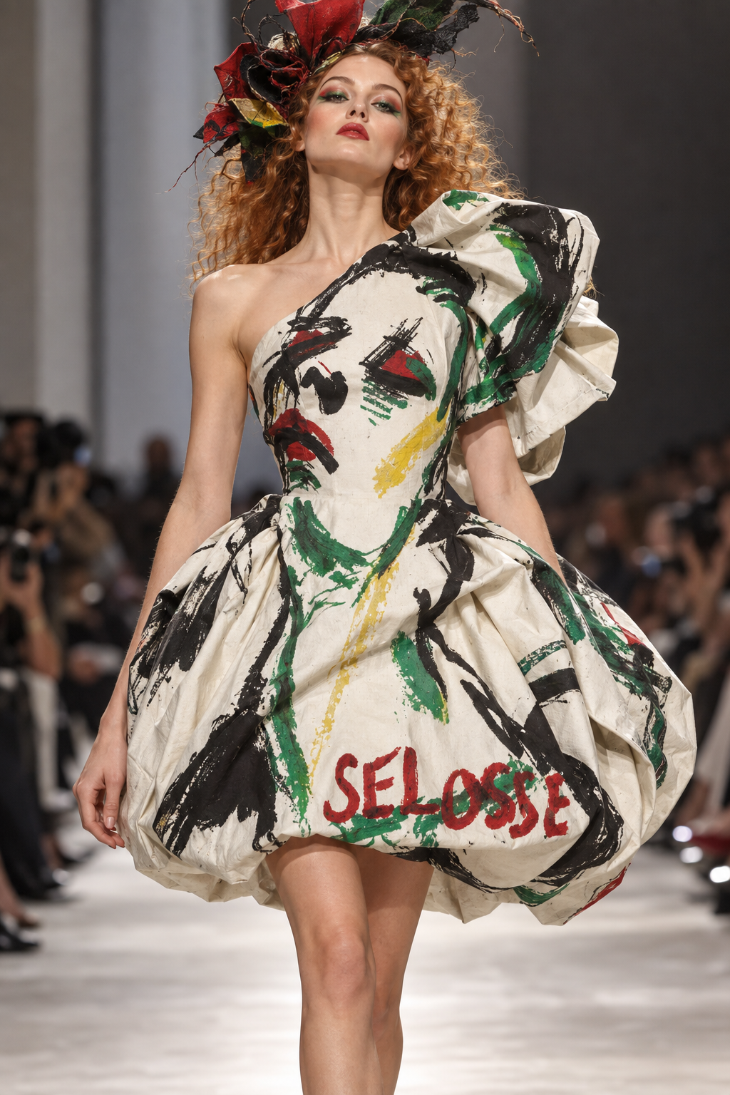 Robe peinte haute couture – Jérôme Selosse – Brussels Share Its Art