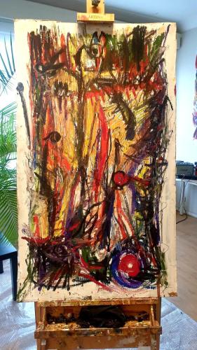 peinture-huile-pastel-pierre-noire-carton-100x70